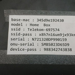 F@St 5670V2 Home Box Wireless Router With Adapter 12Vdc Sagemcom
