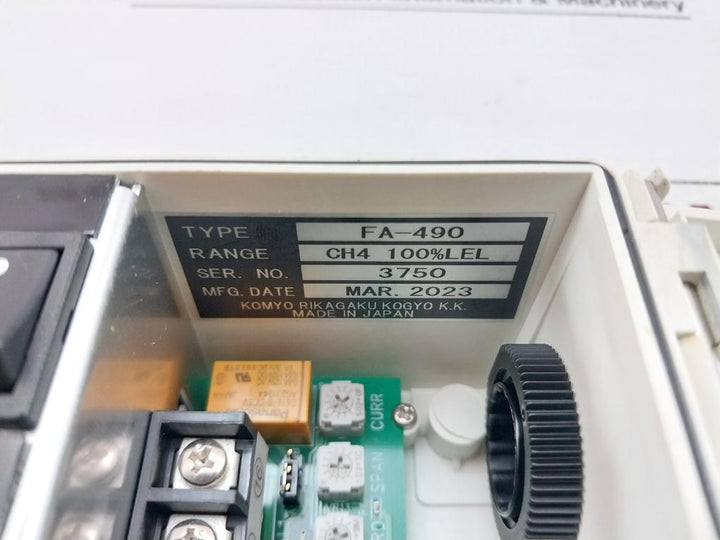 Fa-490 Komyo Rikagaku Kogyo Gas Detector Alarm Unit For Single Point Monitoring