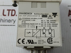 Faa08Dw24 Carlo Gavazzi 12-240Vac 1.5W Ip20 Delay On Operate Multifunction Timer