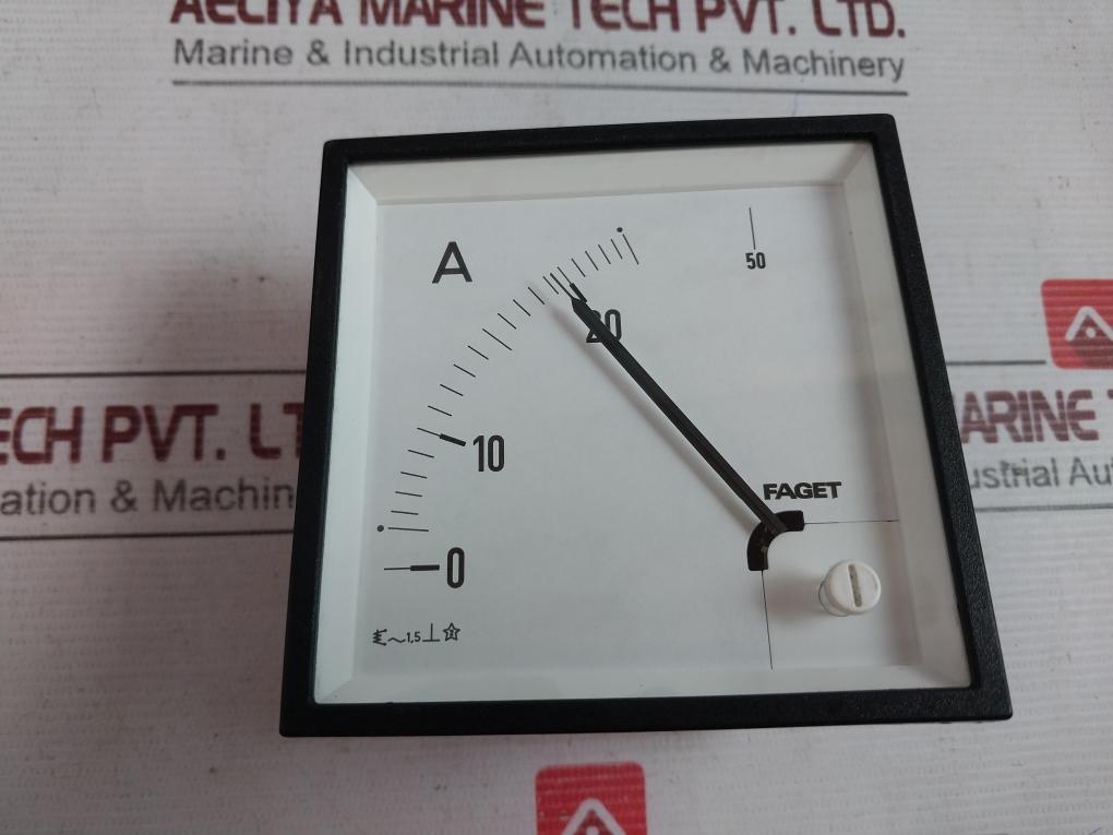 Faget 0-20/50 A Analog Panel Ammeter