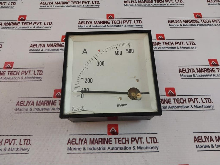 Faget 0-500 A Analog Ac Ammeter 500/5 60Hz