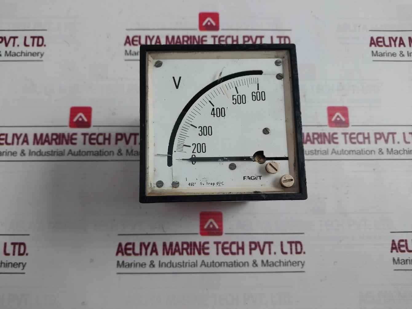 Faget Voltmeter 0-600V 45C