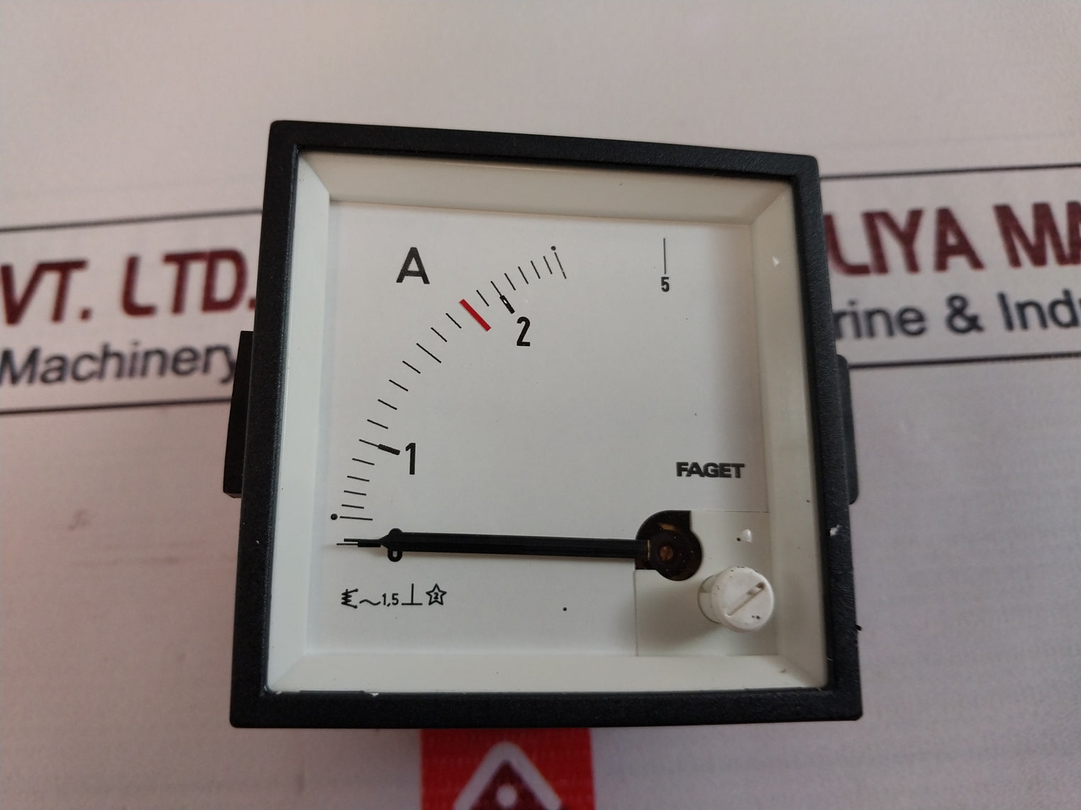 Faget 0-2/5A Ampere Panel Meter