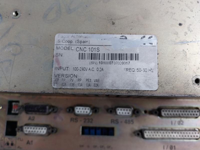 Fagor Cnc 101S Membrane Keyboard Keypad Switch 100-240V Ac 50-60Hz