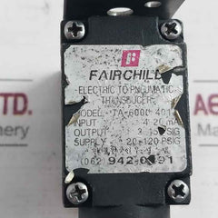 Fairchild Ta-6000-401 Electro-pneumatic Transducer 4-20 Ma 20-120 Psig