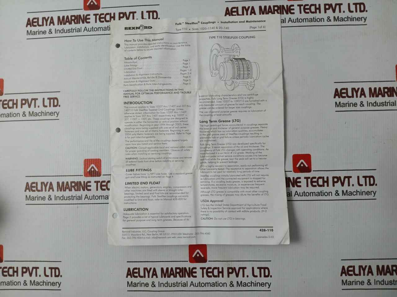Falk 0762812 Coupling 1040T Grid 782934006036