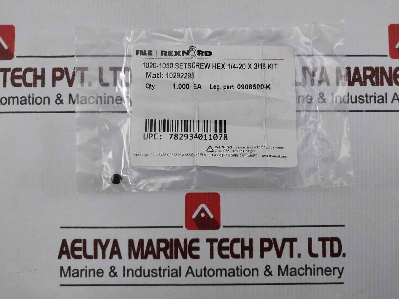 Falk 1040T Steelflex Grid Coupling 0908500-k Hex 1/4-20 X 3/16