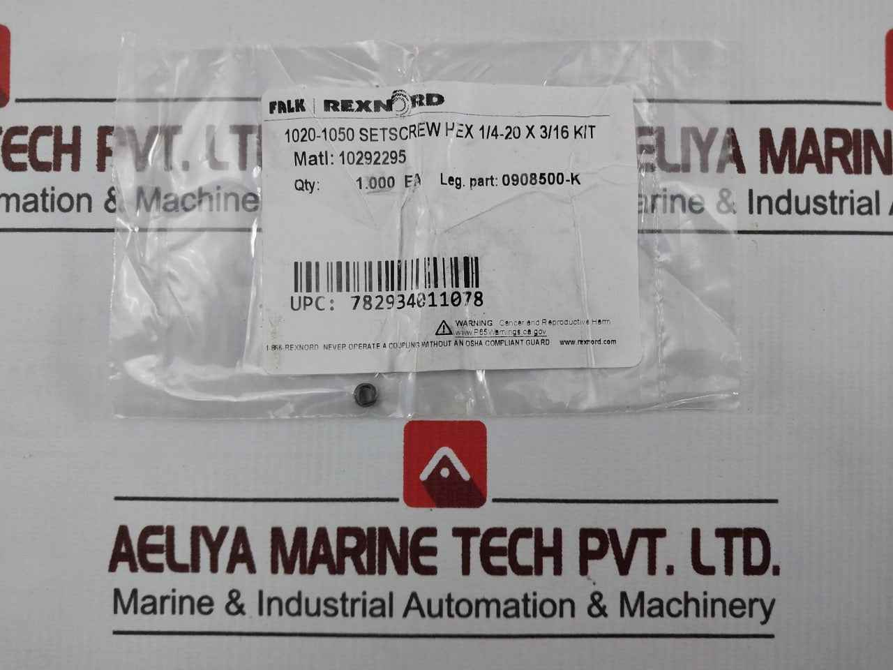 Falk 1040T Steelflex Grid Coupling Hex 1/4-20 X 3/16 0908500-k