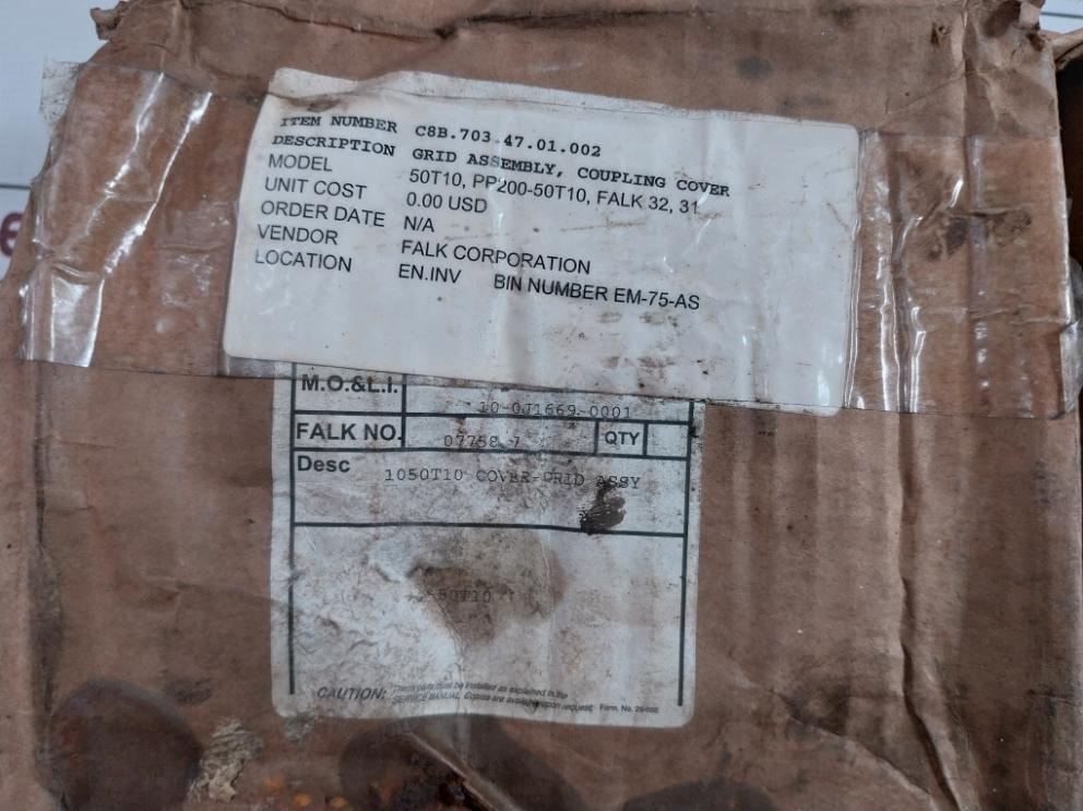 Falk 1050T10 Cover-grid Assembly Coupling Set 0775807