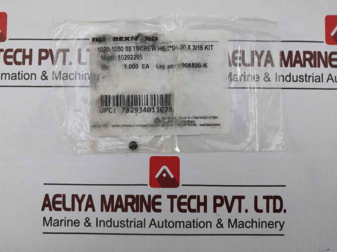 Falk 1050T Rexnord Hub Rsb Assembly 1/4-20 X 3/16 Kit 0246655