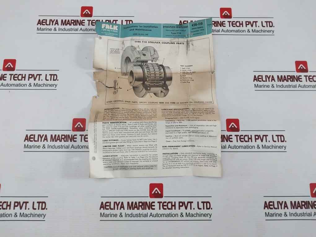 Falk 40T10 Steelflex Grid Type T10 Coupling Set