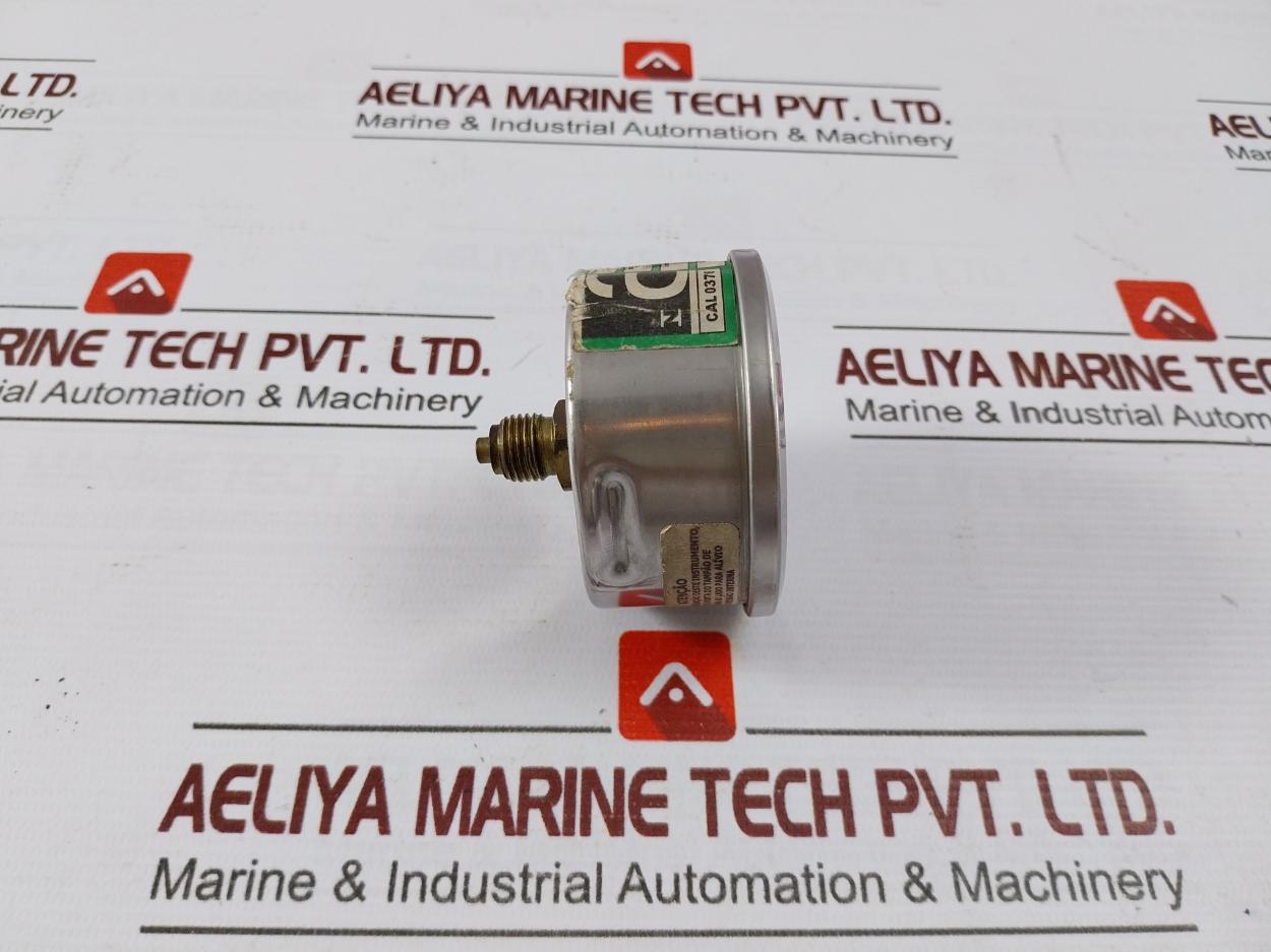 Famabras 14105-1 Manometer Pressure Gauge 0-6 Bar Stainless Steel