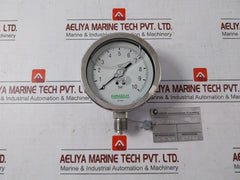 Famabras 14105-1 Pressure Gauge 0-10 Bar Class A1