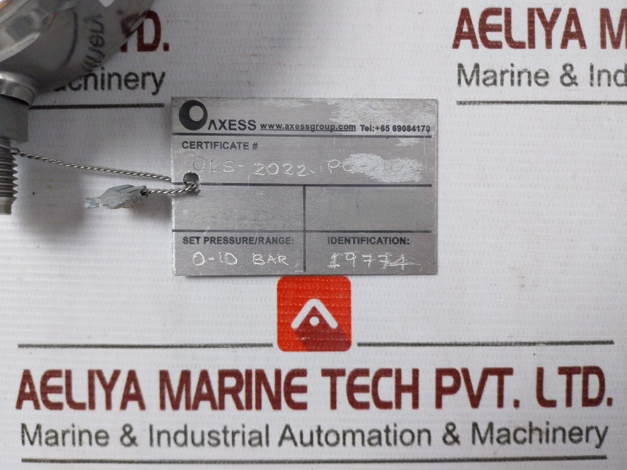 Famabras 14105-1 Pressure Gauge 0-10 Bar Class A1