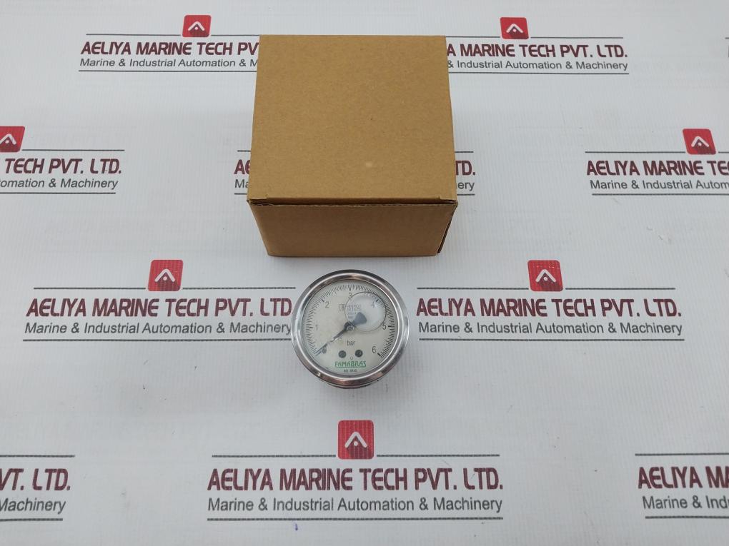 Famabras Nbr14105-1 Pressure Gauge 0–6Bar