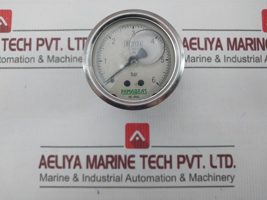 Famabras Nbr14105-1 Pressure Gauge 0–6Bar