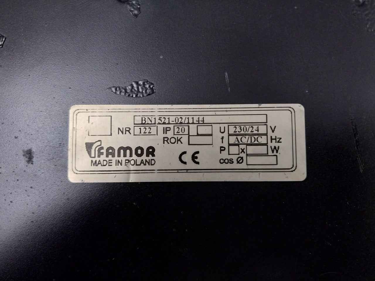 Famor Bn1521 Navigation And Signal Light Control Panel 230/24V 60Hz