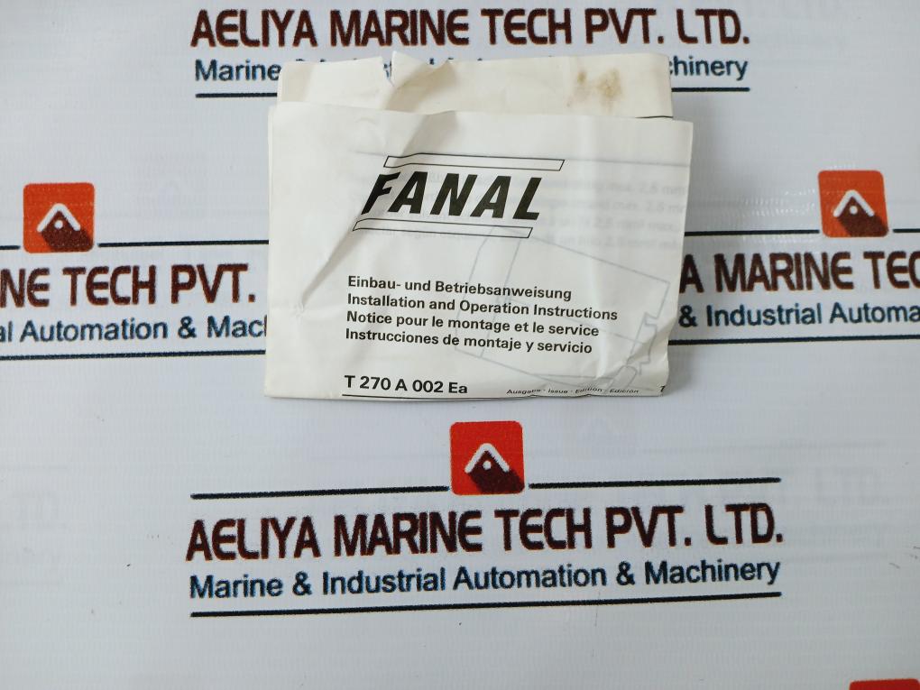 Fanal Elektrik Br-aws Phase Protection Relay 440V 60Hz