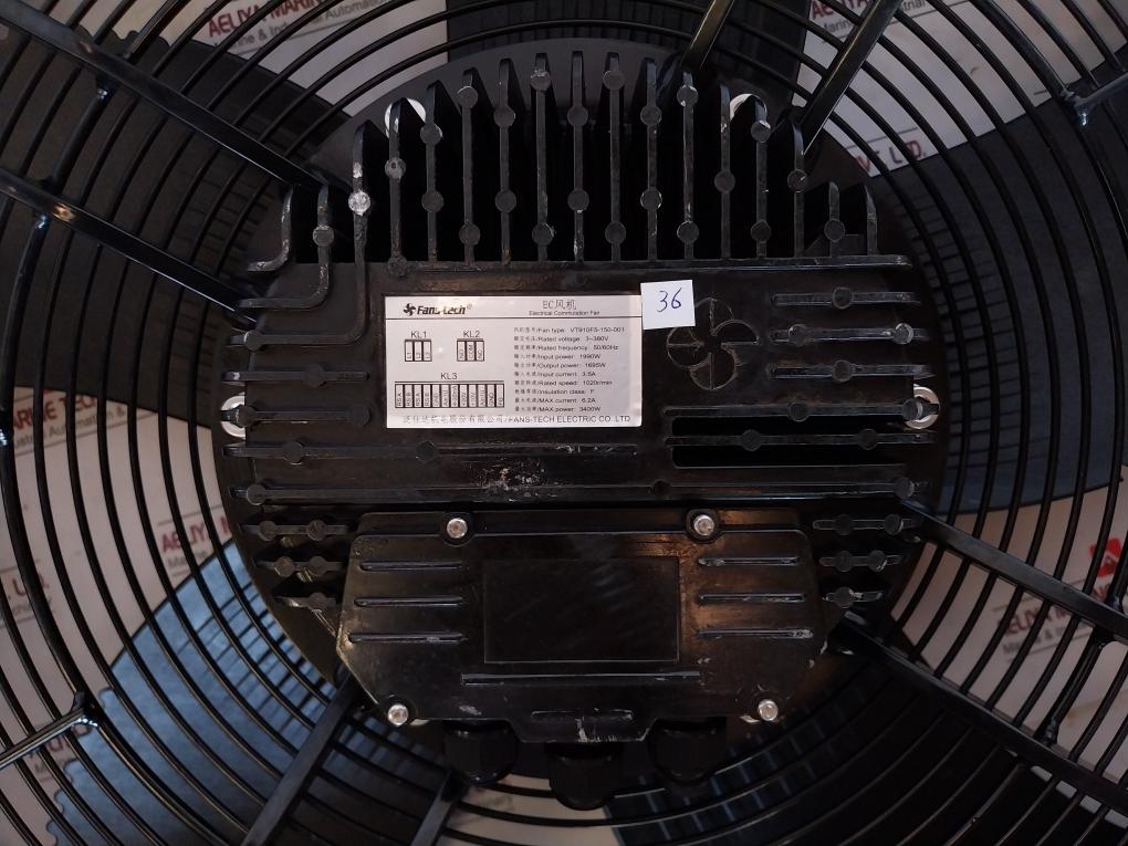 Fans-tech 1020R/Min Vt910F5-150-001 Electrical Commutation Axial Fan