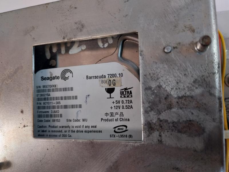 Fanuc A08b-0084-c100/h Hdd Unit,80gb, Seagate Barracuda +5v 0.72a, +12v 0.52a