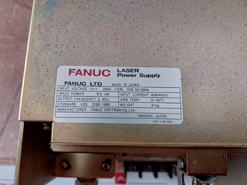 Fanuc A14B-0082-b206-05 Laser Power Supply A370-1146-0393 9.0Kw 2 Mhz