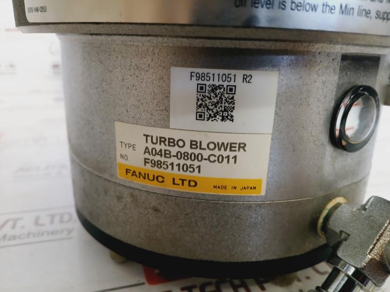 Fanuc B0.3H/60000 Turbo Blower A06B-0977-b901 6Kw 3-phase Motor 190V 1000Hz