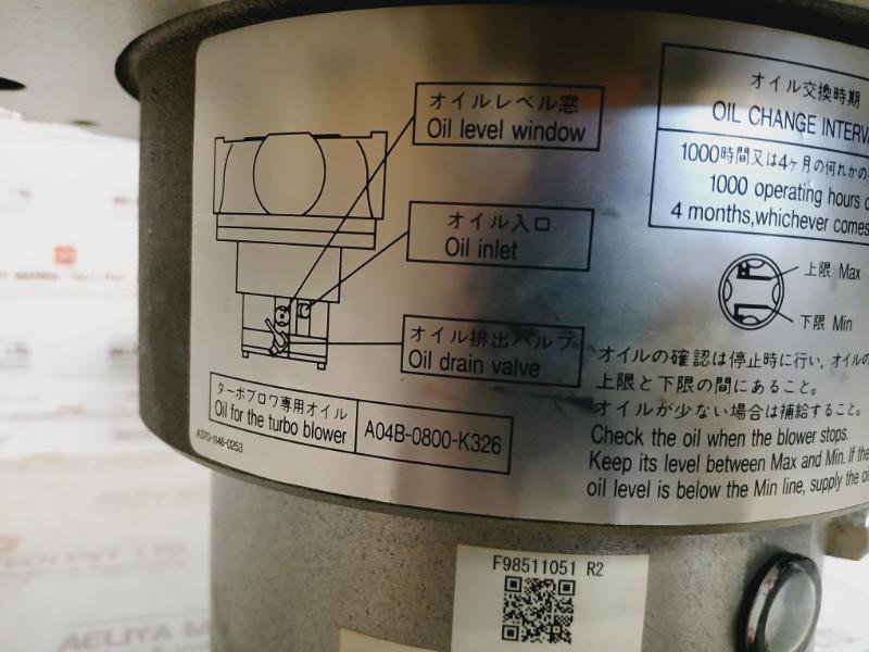 Fanuc B0.3H/60000 Turbo Blower A06B-0977-b901 6Kw 3-phase Motor 190V 1000Hz