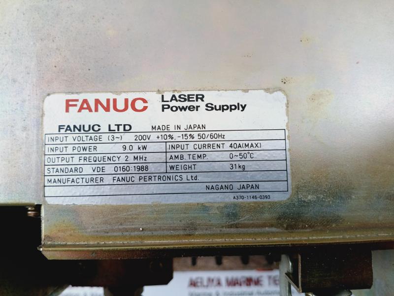 Fanuc P94p06008 Laser Power Supply 9.0 Kw 40a 2 Mhz A14b-0082-b206-05