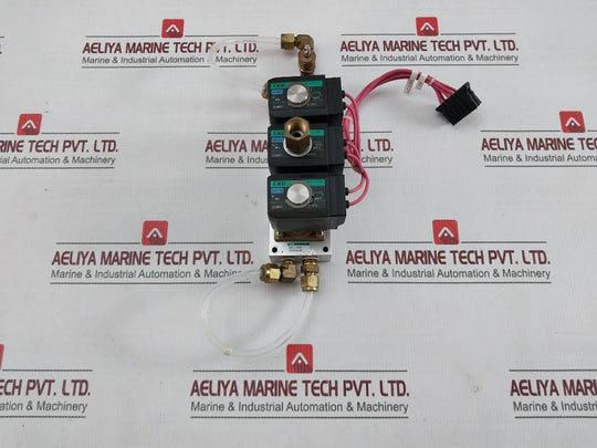 Fanuc A04B-0818-d400 Ckd Solenoid Valve Manifold Assy 200V 50/60Hz