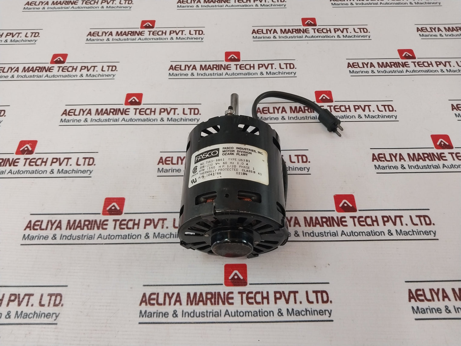 Fasco U63B1 Motor 1043766 1550 RPM 208-230V~ 60Hz 1.0A