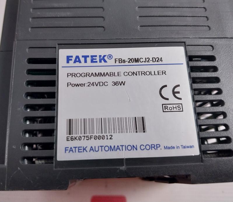 Fatek Fbs-20Mcj2-d24 Programmable Controller 24Vdc 36W 400Ma