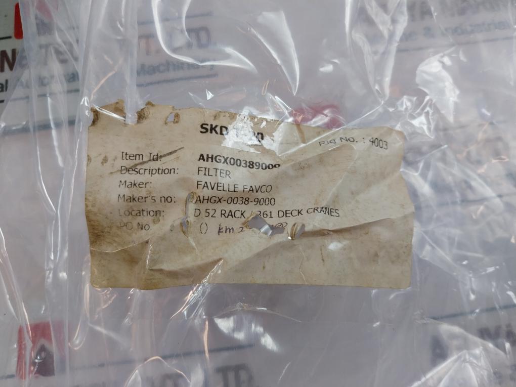 Favelle Favco Ahgx-0038-9000 Filter