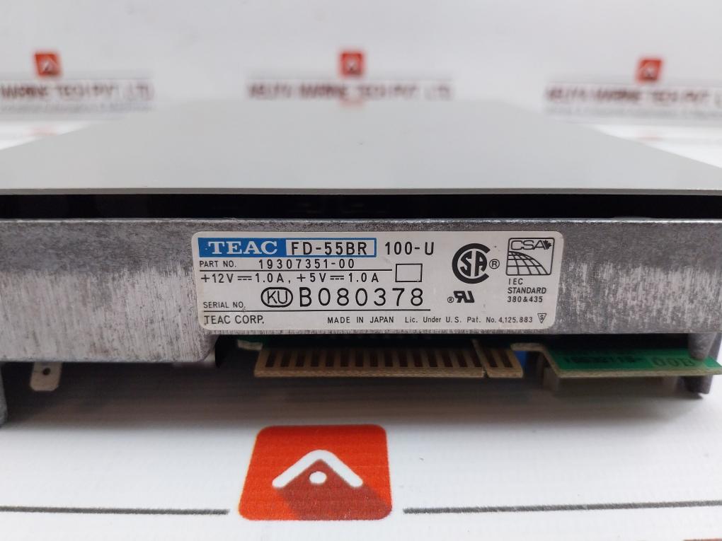 Fd-55br-100-U-Mini-Flexible-Disk-Drive-Module-By-Teac-12vdc-1-0a-19307351-00-9
