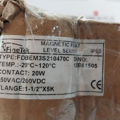 Fdbem3S210470C Magnetic Float Level Sensor Finetek - 20?C~120?C 1-1/2"X5K