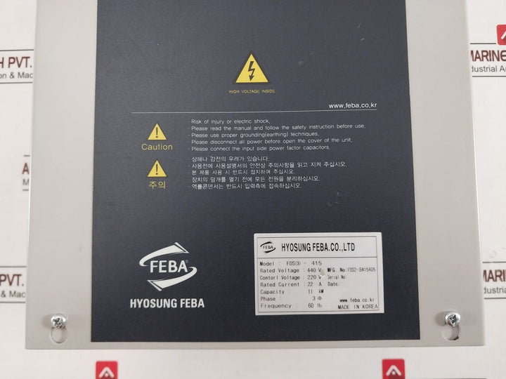 Feba Fds3-415 Smartcon Contactless Induction Motor Controller 220V 22A 60 Hz