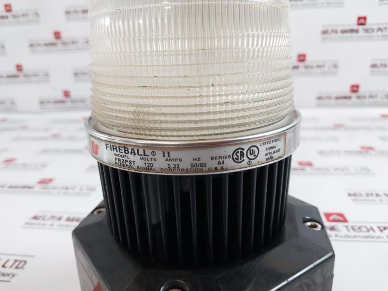Federal Signal FB2PST White Strobe Warning Light 120V 0.32A 50/60Hz