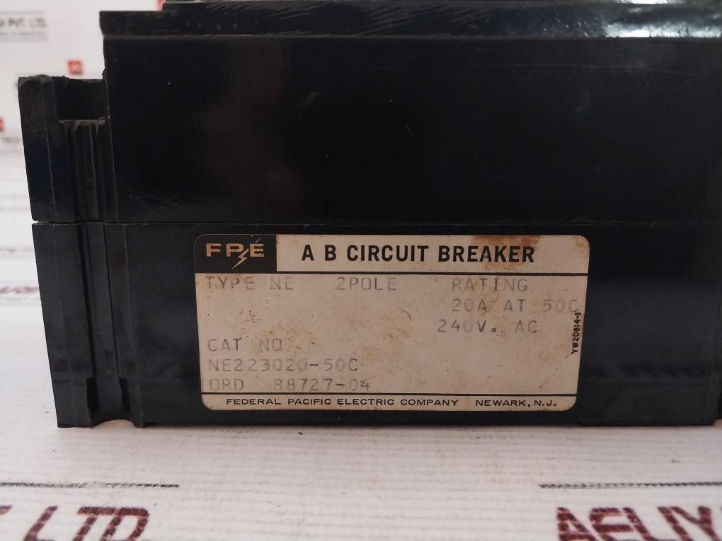 Federal Pacific Ne223020 Circuit Breaker Ne223020-50C