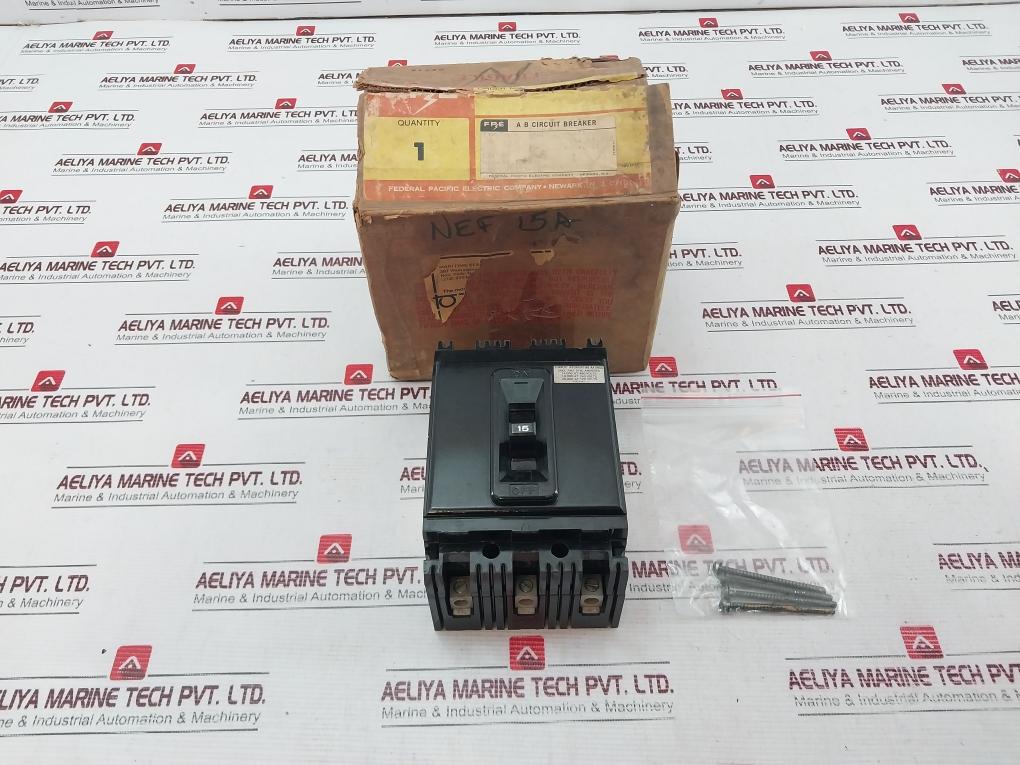 Federal Pacific Nef433015-50C A B Circuit Breaker Nef 3-pole