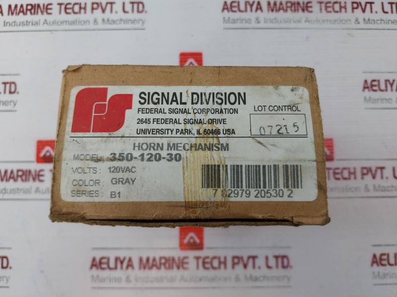 Federal Signal 350-120-30 Vibratone Horn 256.002 4.529.059