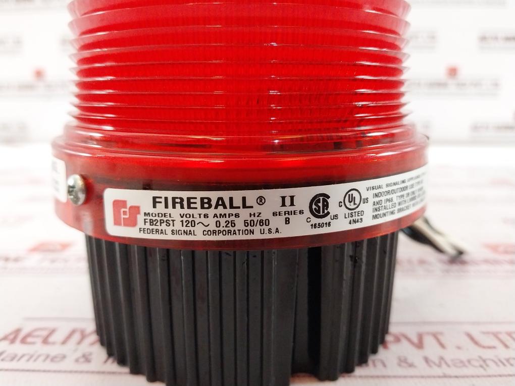 Federal Signal Fb2Pst Fireball Ii Strobe Warning Light Fnfp 120~ 50/60Hz