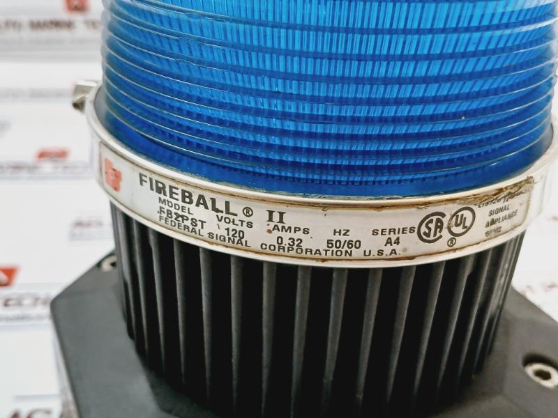 Federal Signal Fb2Pst Fireball Ii Strobe Warning Light Fnfp 50/60Hz Bs6121 A4