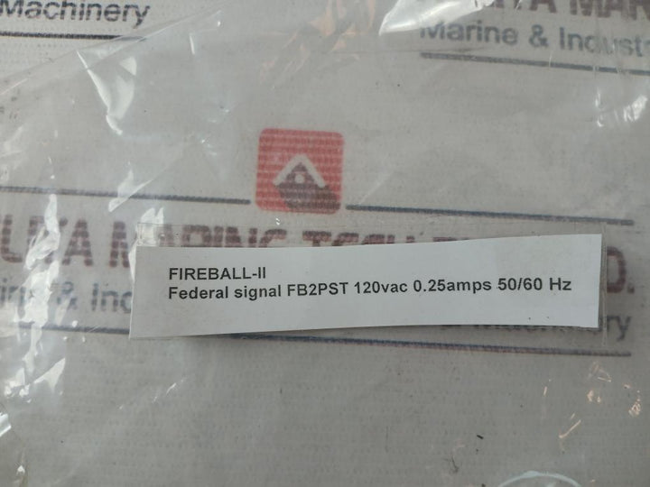 Federal Signal Fb2Pst Fireball Strobe Warning Light 120V 50/60 Hz 0.25A (Red)