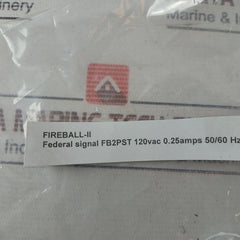 Federal Signal Fb2Pst Fireball Strobe Warning Light 120V 50/60 Hz 0.25A (Red)