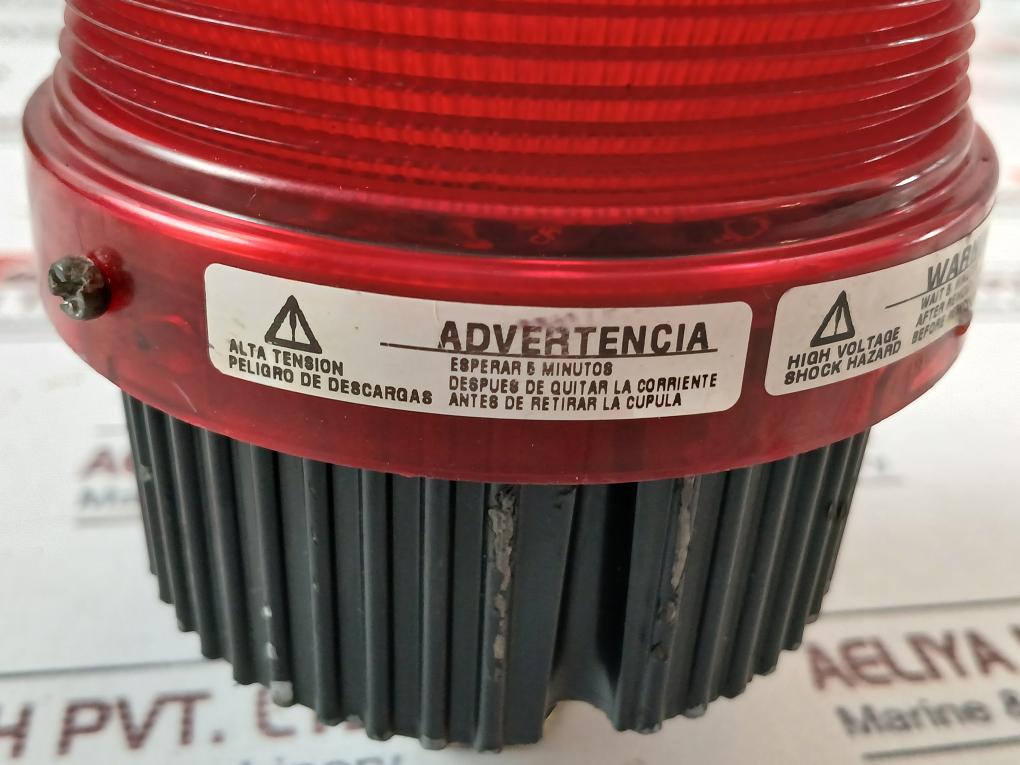 Federal Signal Fb2Pst Fireball Strobe Warning Light 120V 50/60 Hz 0.25A (Red)
