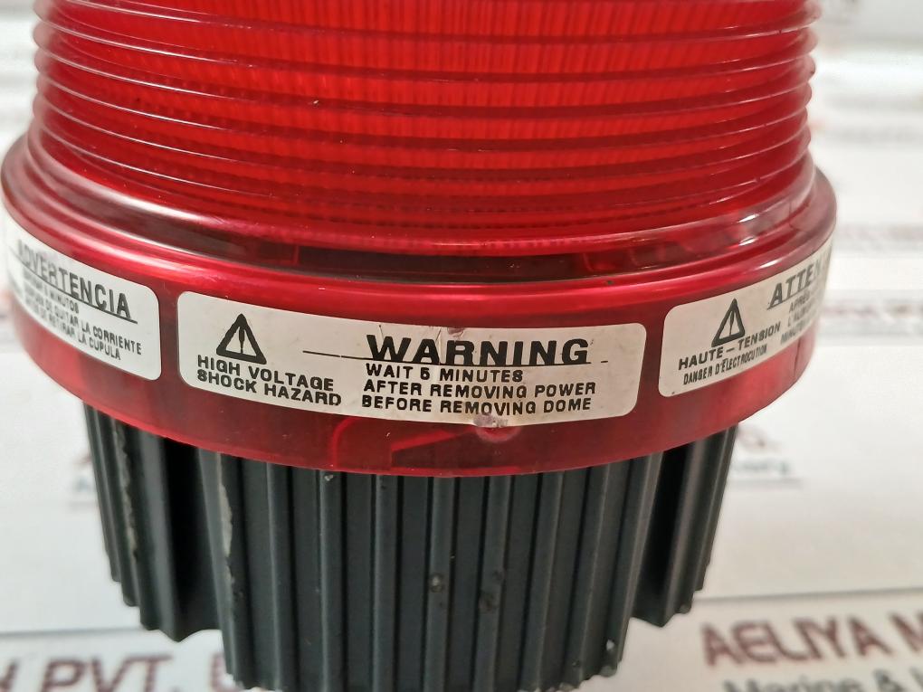 Federal Signal Fb2Pst Fireball Strobe Warning Light 120V 50/60 Hz 0.25A (Red)