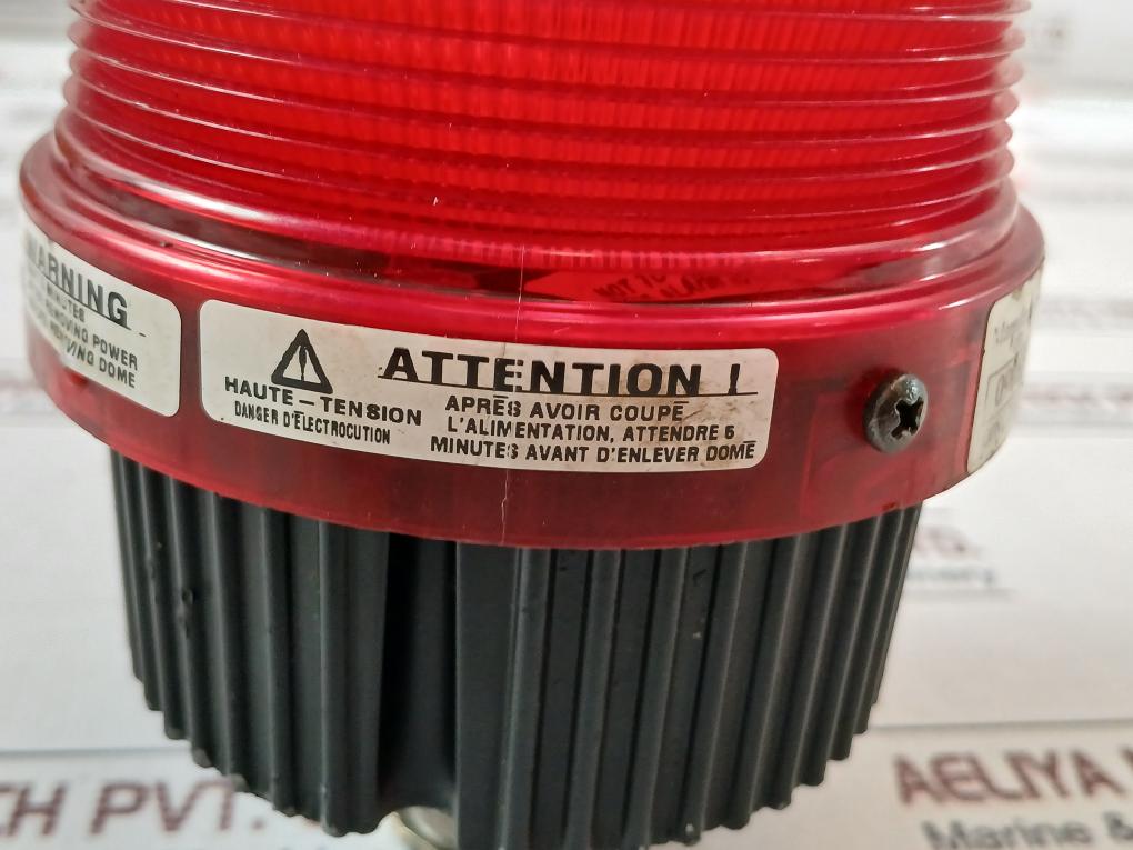 Federal Signal Fb2Pst Fireball Strobe Warning Light 120V 50/60 Hz 0.25A (Red)