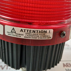 Federal Signal Fb2Pst Fireball Strobe Warning Light 120V 50/60 Hz 0.25A (Red)