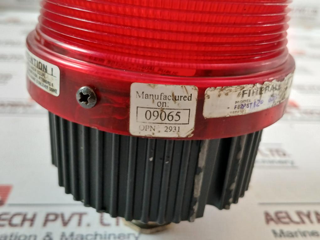 Federal Signal Fb2Pst Fireball Strobe Warning Light 120V 50/60 Hz 0.25A (Red)