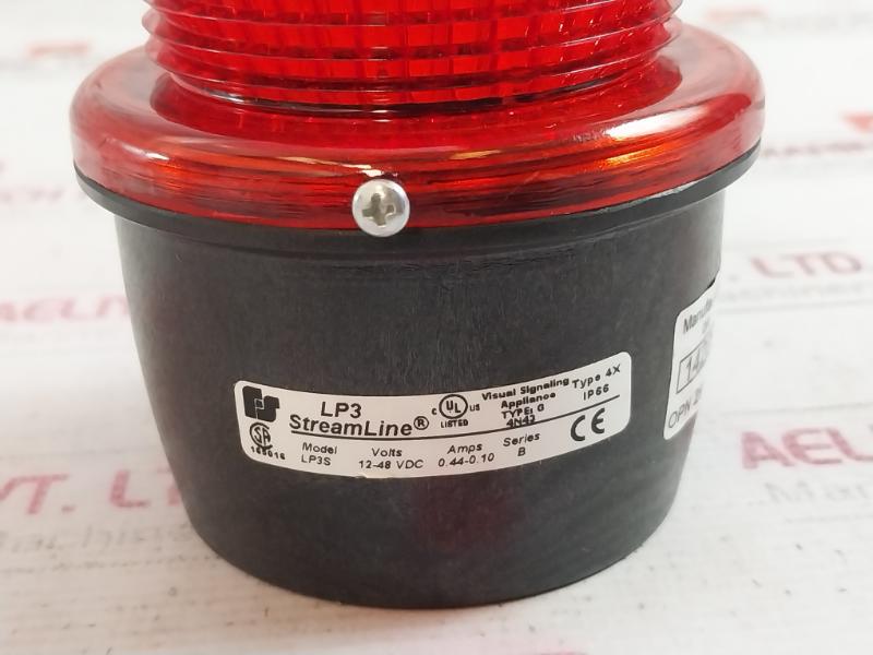 Federal Signal Lp3S-012-048R Low Profile Strobe Light Ip66 12-48 Vdc