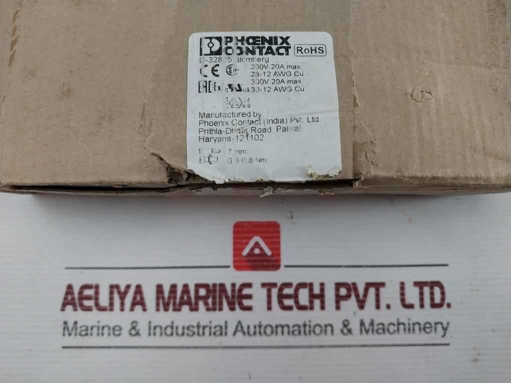 Feed-through Terminal Block Phoenix Contact Part No: Uk 2,5 N (1Box=50Pcs)